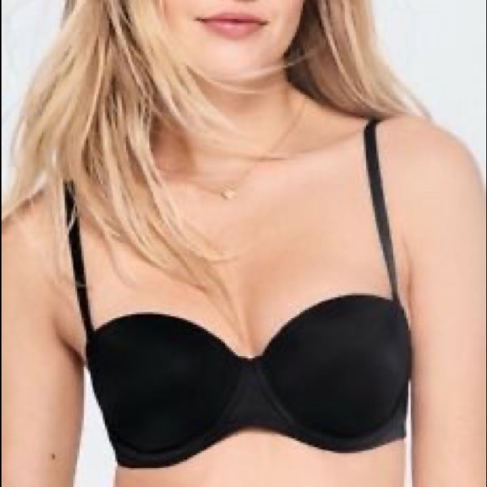 Like New PINK Victoria’s Secret black push-up bra